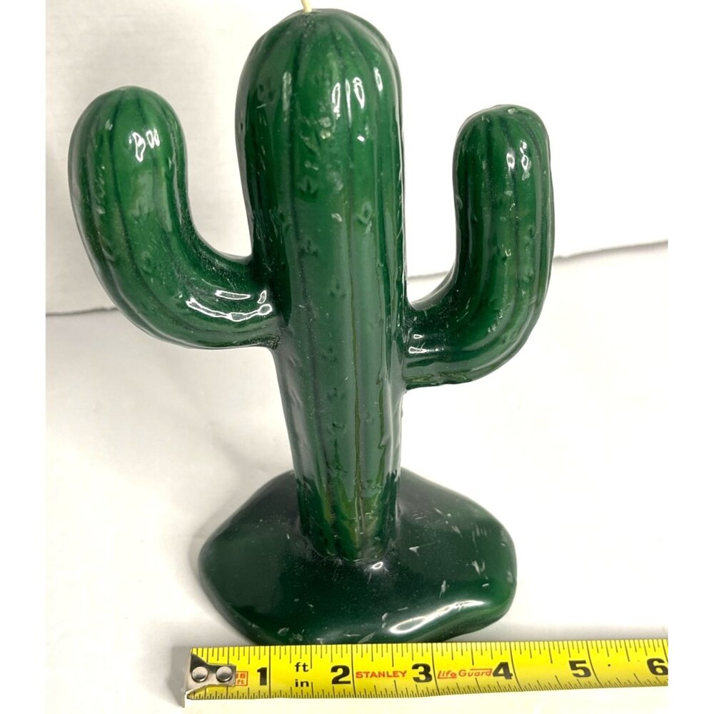 VTG Candle Green Cactus Southwestern Desert Plant Saguaro Décor Mexico Arizona - Picture 4 of 9